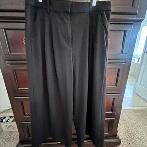 AE Black Ultra Wide-Leg Trousers